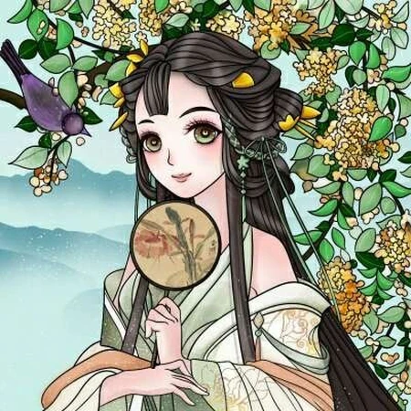 唯美古风古装动漫女生高清卡通头像图片