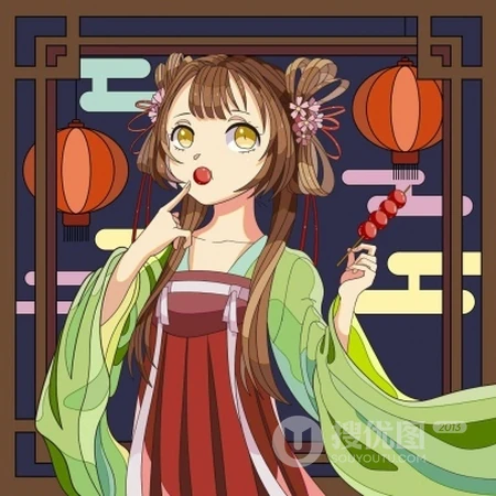 唯美古风古装动漫女生高清卡通头像图片
