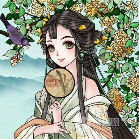 唯美古风古装动漫女生高清卡通头像图片