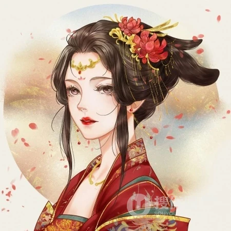 唯美古风古装动漫女生高清卡通头像图片