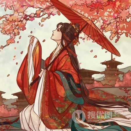 唯美古风古装动漫女生高清卡通头像图片