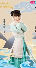 古装甜宠偶像短剧《创业吧，我的将军大人》人物宣传海报图片