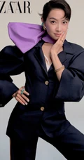 宋茜俏皮卷曲短发造型登杂志写真图片
