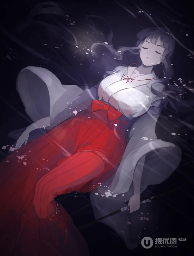 日本漫画《犬夜叉》动漫人物桔梗超清唯美图片集