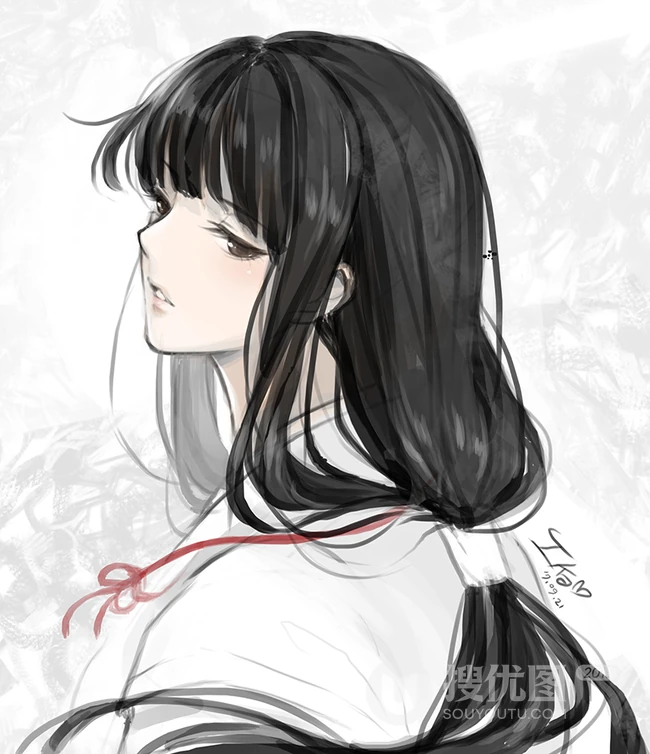 日本漫画《犬夜叉》动漫人物桔梗超清唯美图片集