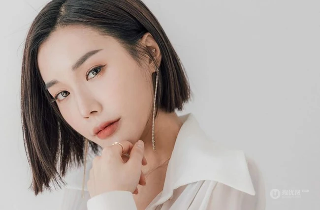 知性女生短发图片，女生2020最新款短发齐肩发型甜美图片 第7张