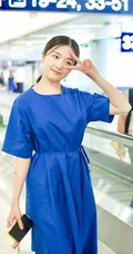 李兰迪变成微胖圆脸气质女生可爱街拍图片