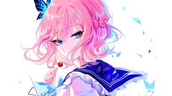 性感的二次元大胸美女插画壁纸图片