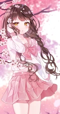各式各样的二次元超短裙动漫气质女生，少女人物插画图片集