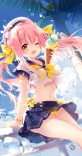 各式各样的二次元超短裙动漫气质女生，少女人物插画图片集