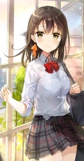 各式各样的二次元超短裙动漫气质女生，少女人物插画图片集