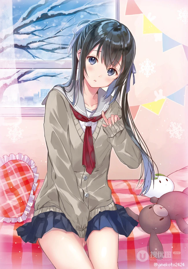 各式各样的二次元超短裙动漫气质女生，少女人物插画图片集