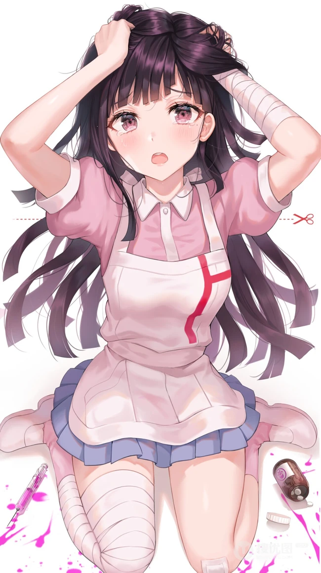 各式各样的二次元超短裙动漫气质女生，少女人物插画图片集