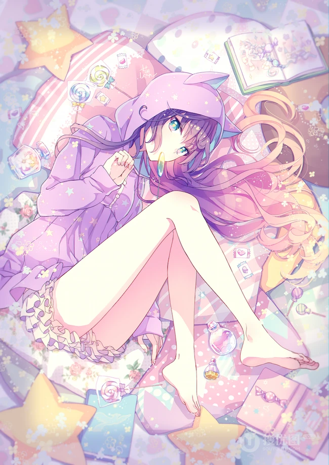 各式各样的二次元超短裙动漫气质女生，少女人物插画图片集