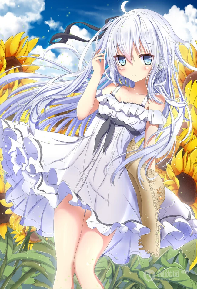 各式各样的二次元超短裙动漫气质女生，少女人物插画图片集