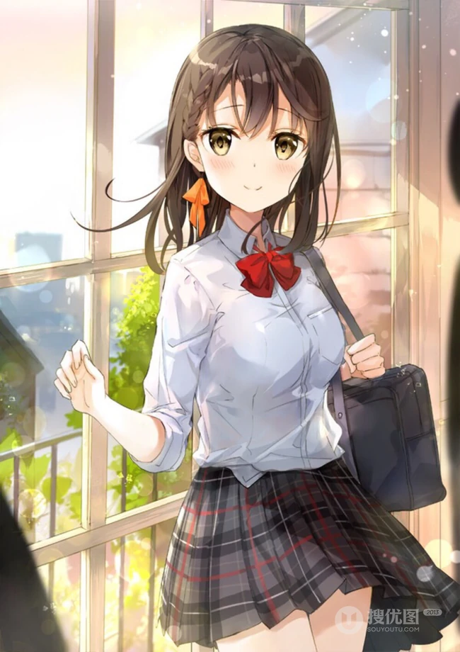 各式各样的二次元超短裙动漫气质女生，少女人物插画图片集