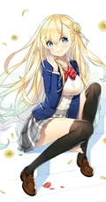 各式各样的二次元超短裙动漫气质女生，少女人物插画图片集