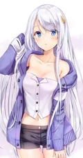 清凉夏日气质二次元热裤，短裤动漫女生甜心插画图片合集