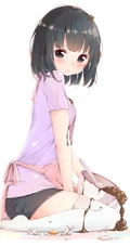 清凉夏日气质二次元热裤，短裤动漫女生甜心插画图片合集