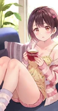 清凉夏日气质二次元热裤，短裤动漫女生甜心插画图片合集
