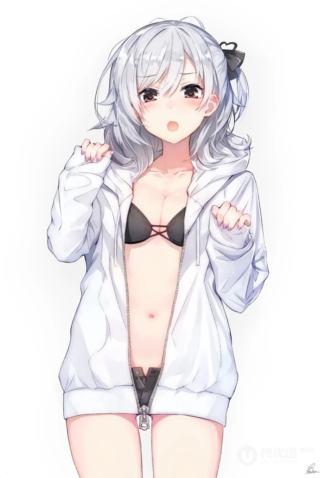 清凉夏日气质二次元热裤，短裤动漫女生甜心插画图片合集
