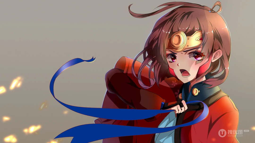 动漫&ldquo;甲铁城的卡巴内瑞&rdquo;人物插画高清壁纸