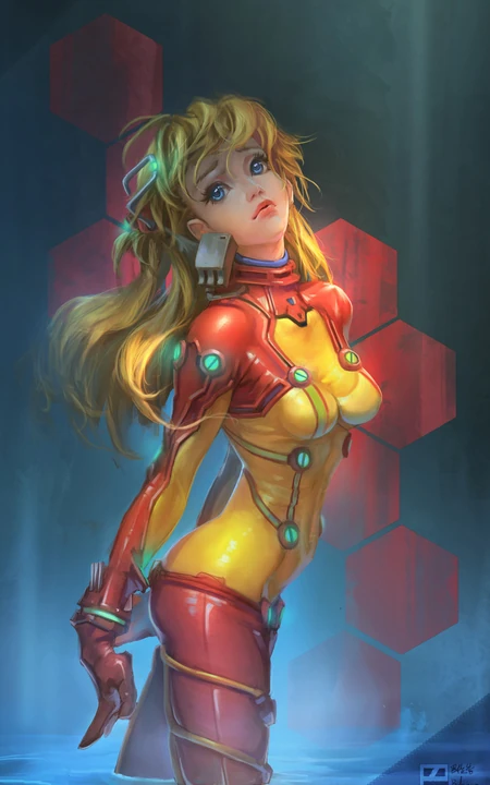 3D机械未来少女动漫手机插画壁纸