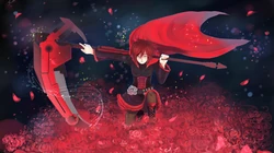 美国动漫RWBY拿着死神镰刀的女人物手机壁纸