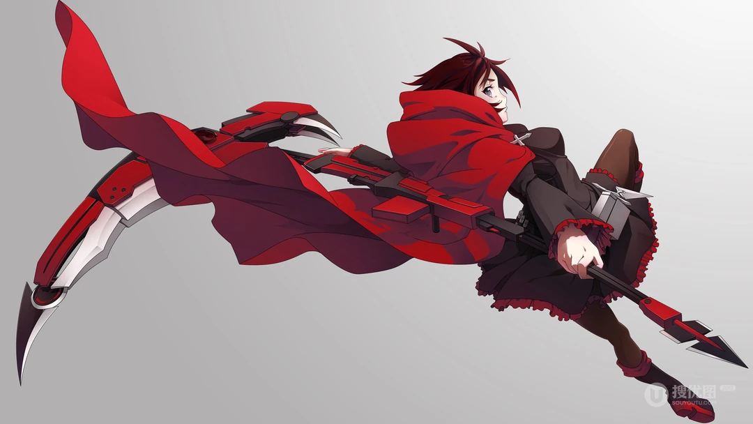 美国动漫RWBY拿着死神镰刀的女人物手机壁纸