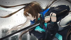 动漫&ldquo;明日方舟&rdquo;带兔耳朵的女角色个人桌面壁纸