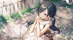 日漫天气之子唯美人物场景插画桌面壁纸