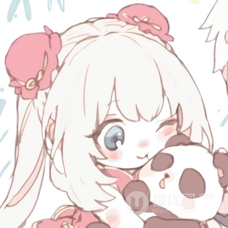创意动漫男女接吻，牵手等一人一半头像图片