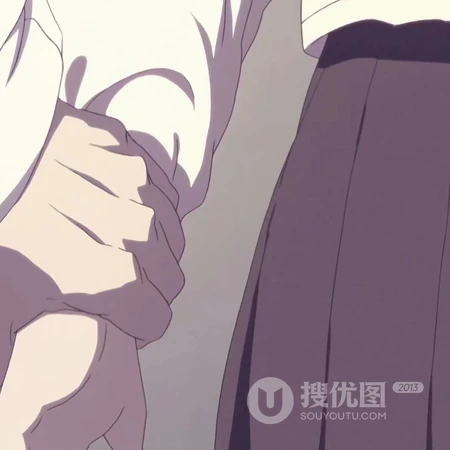 创意动漫男女接吻，牵手等一人一半头像图片