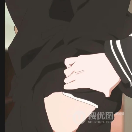 创意动漫男女接吻，牵手等一人一半头像图片