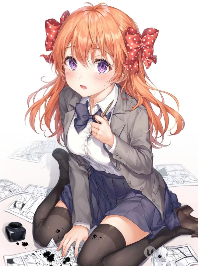 二次元酷，美，萌少女插画手绘图集，P站画师 ふわり作品集