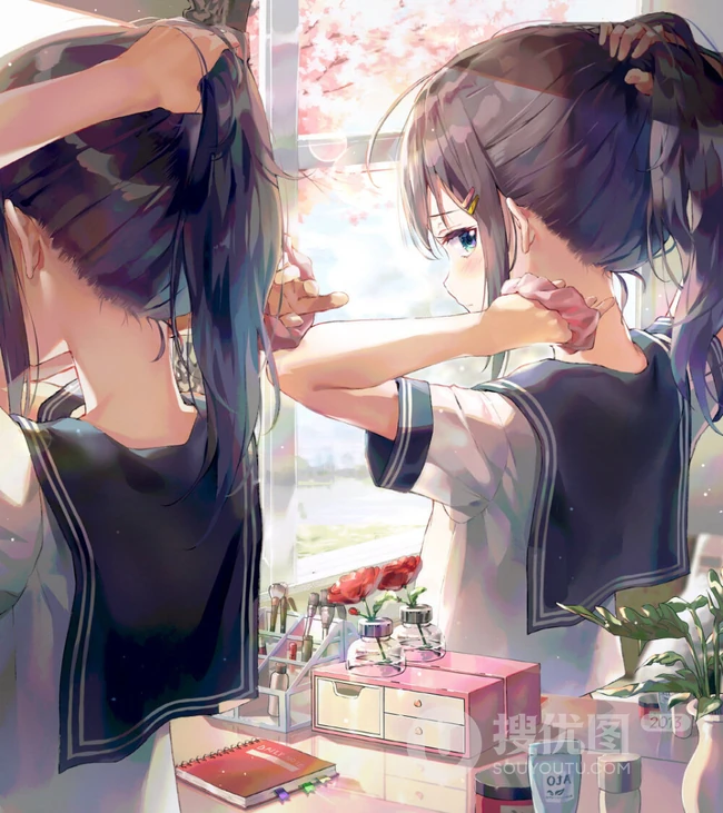 二次元酷，美，萌少女插画手绘图集，P站画师 ふわり作品集