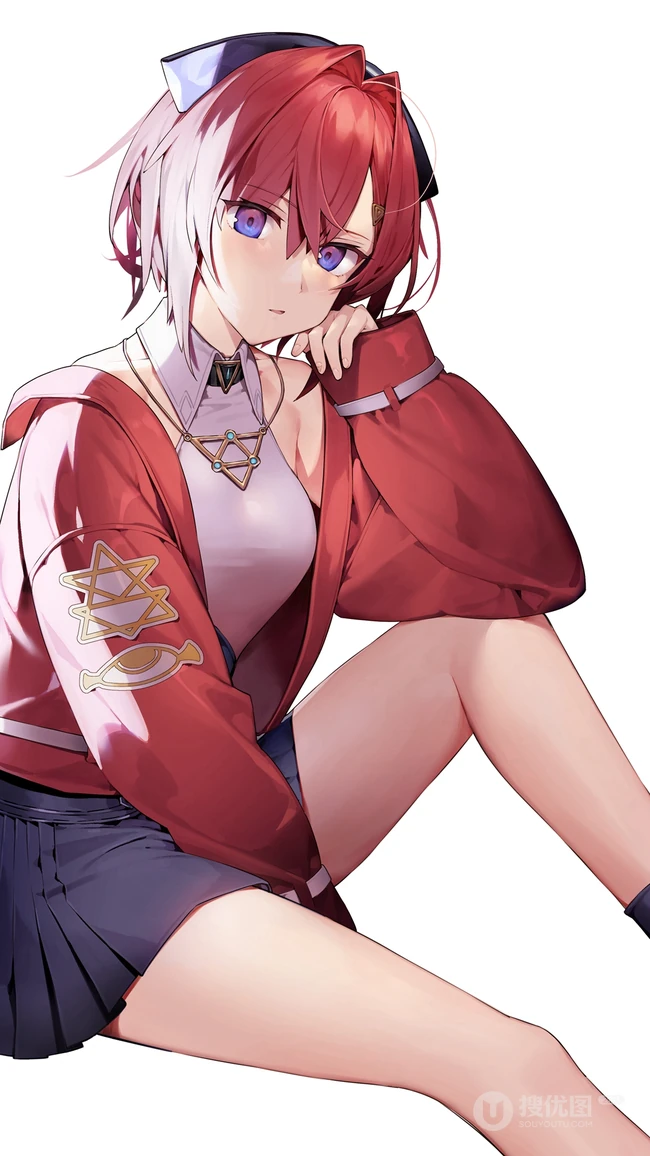 穿各种袜子袜装的二次元动漫线条感妹子插画图片合集