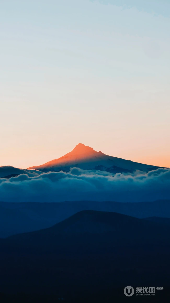 奇妙无比的大自然高山云海唯美风景壁纸