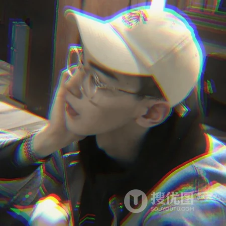 代表伤心，失恋等心情的男生头像，帅哥模糊光圈创意头像图片