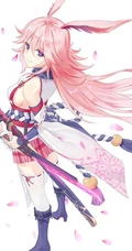 动漫手游《崩坏3》人物角色八重樱各种风格CG插画手绘多图图集