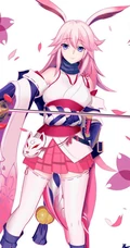 动漫手游《崩坏3》人物角色八重樱各种风格CG插画手绘多图图集