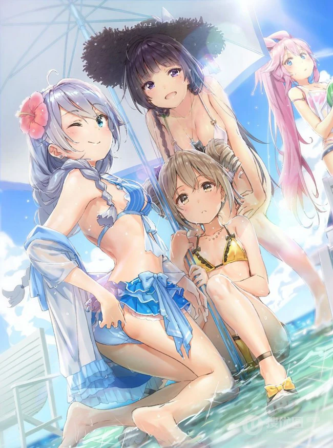 动漫手游《崩坏3》人物角色八重樱各种风格CG插画手绘多图图集