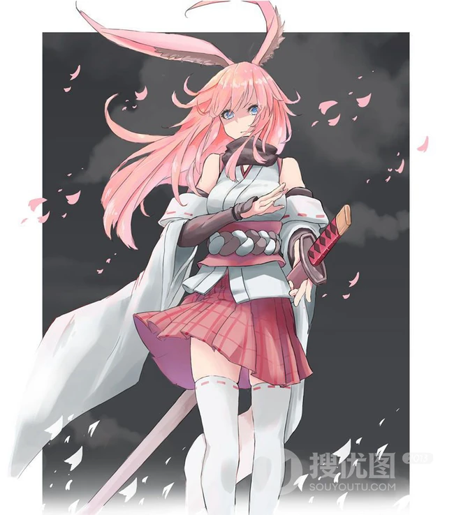 动漫手游《崩坏3》人物角色八重樱各种风格CG插画手绘多图图集