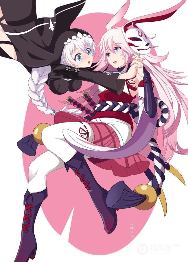 动漫手游《崩坏3》人物角色八重樱各种风格CG插画手绘多图图集