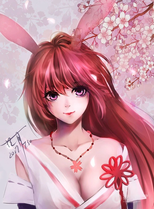 动漫手游《崩坏3》人物角色八重樱各种风格CG插画手绘多图图集