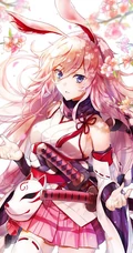 动漫手游《崩坏3》人物角色八重樱各种风格CG插画手绘多图图集