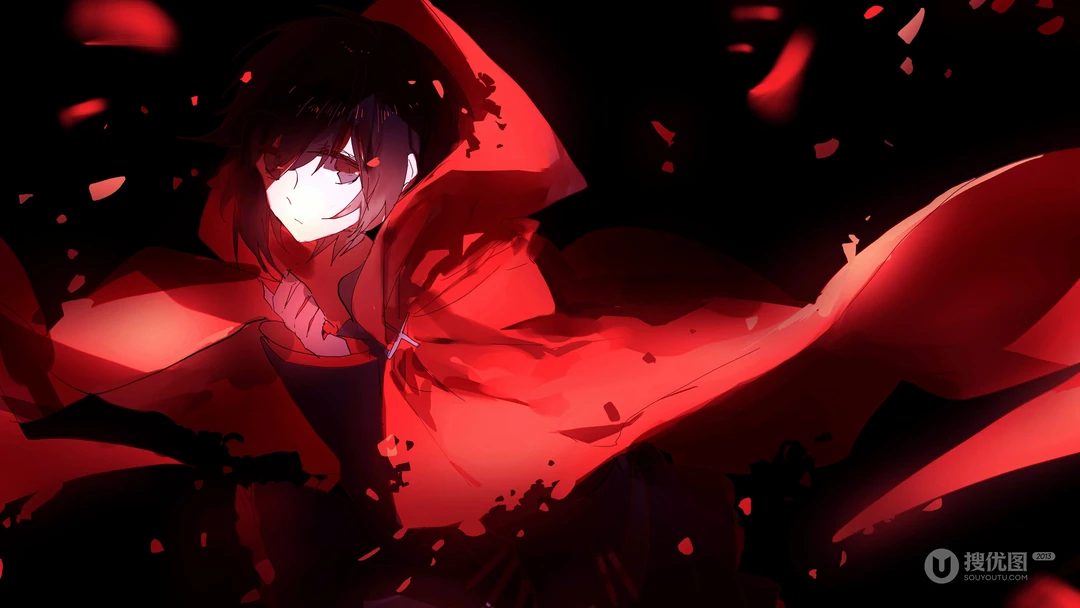 美国动画&ldquo;RWBY&rdquo;女主角创意酷插画手机壁纸