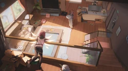 动漫&ldquo;明日方舟&rdquo;骑机车的女角色们，很酷