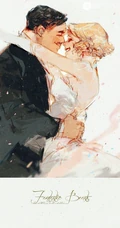 英式风格的浪漫爱情，新晋插画漫画家眠狼手绘情侣美图