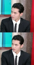 吴亦凡西装衬衫加领带俊朗帅气写真图片